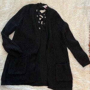 Super cute black cardigan sweater M